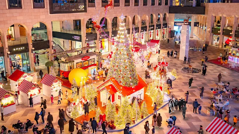 仁川パラダイスシティのクリスマスビレッジ